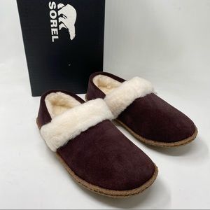 Sorel Nakiska II 2 Slippers Shoes Brown Suede Size 5